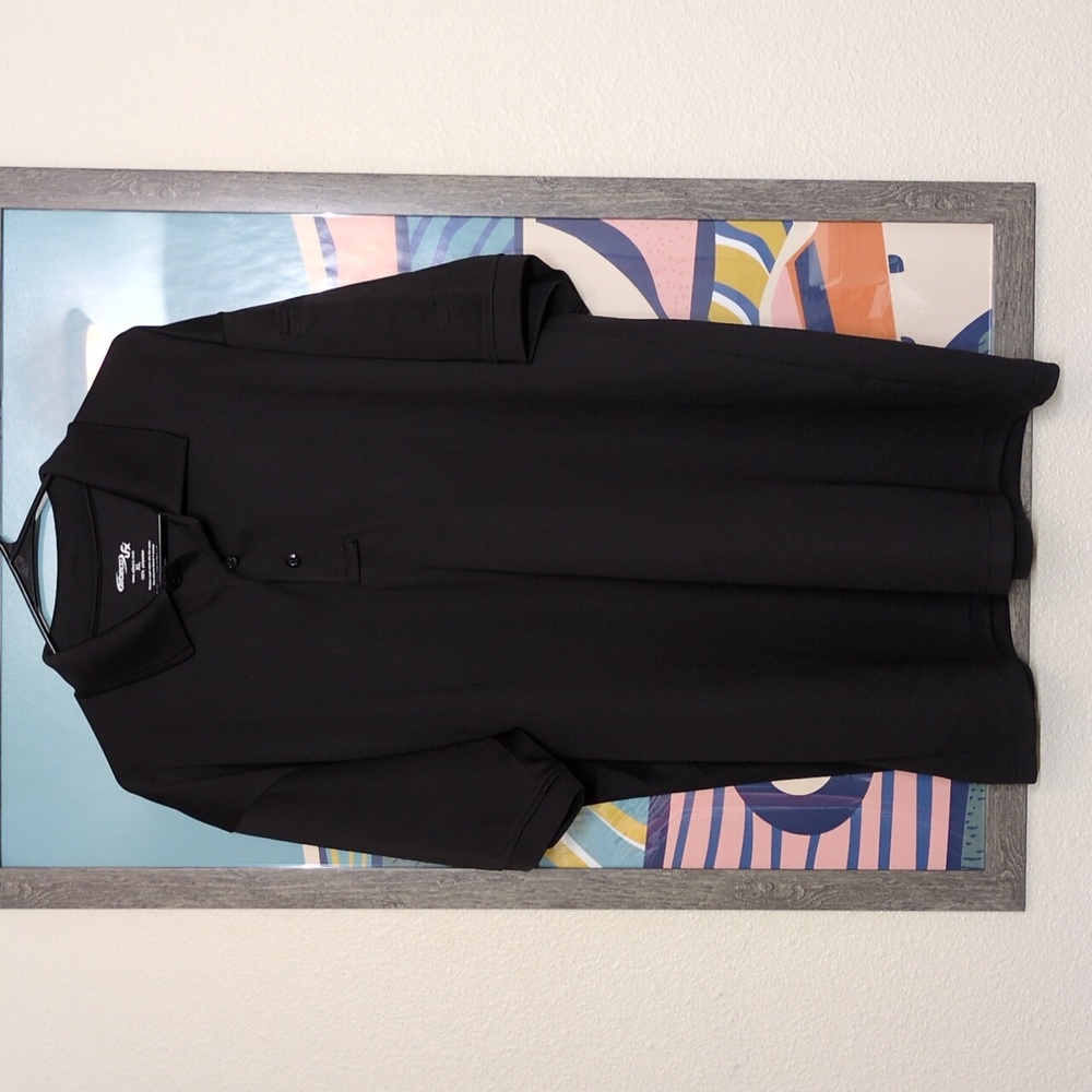 Elbeco FX Satin Finish Black Short Sleeve Polo